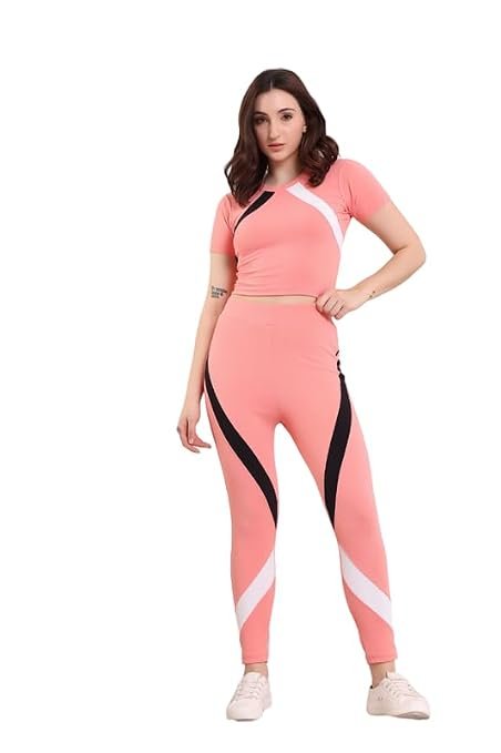 Tracksuit for Woman Round Neck Top & Bottom Set