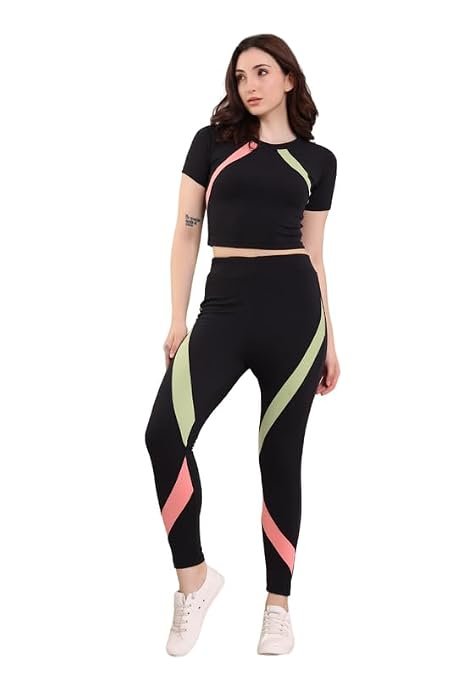 Tracksuit for Woman Round Neck Top & Bottom Set
