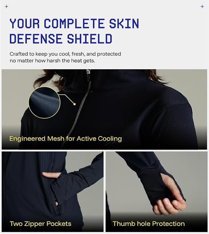 Womens Sunscreen Jacket ICE Pro – UPF 50+ Cooling Jacket