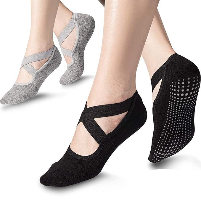 PROBEROS Women's Yoga Sock Cotton Non Slip
