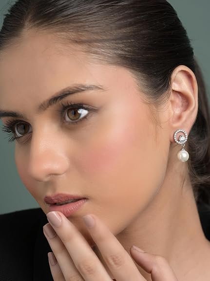 Clara 925 Sterling Silver Pearl Pendant Earrings Chain Bracelet Ring