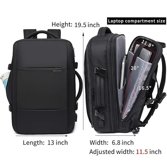 Water Resistant Travel Backpack,Flight Approved Carry On Backpacks
