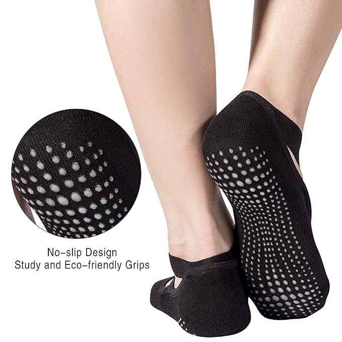 PROBEROS Women's Yoga Sock Cotton Non Slip