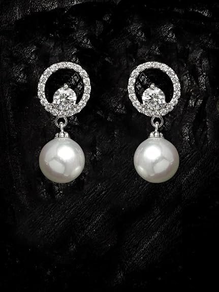 Clara 925 Sterling Silver Pearl Pendant Earrings Chain Bracelet Ring