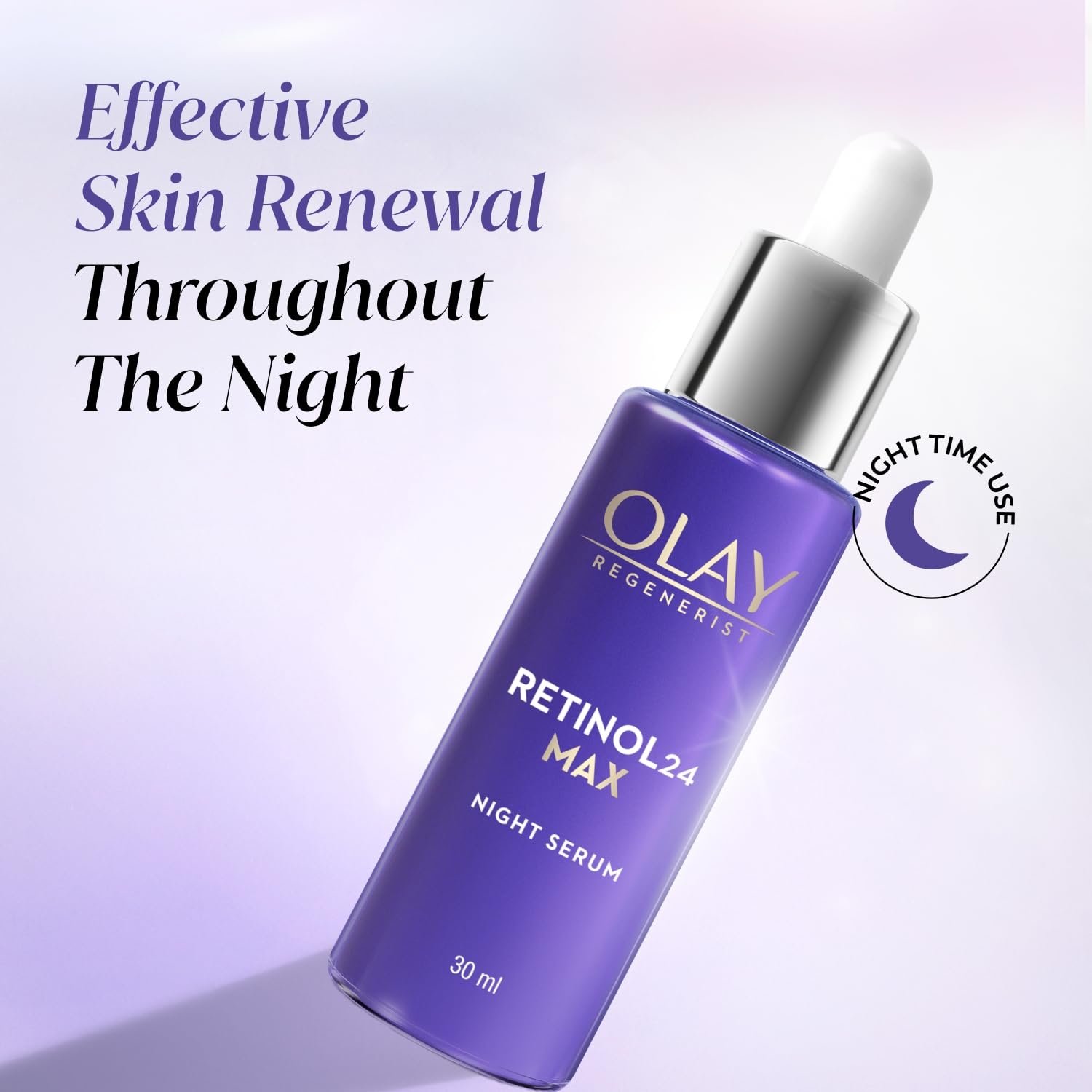 Olay Retinol 24 Max Night Serum l Visibly Reduces Fine Lines in 7 Nights