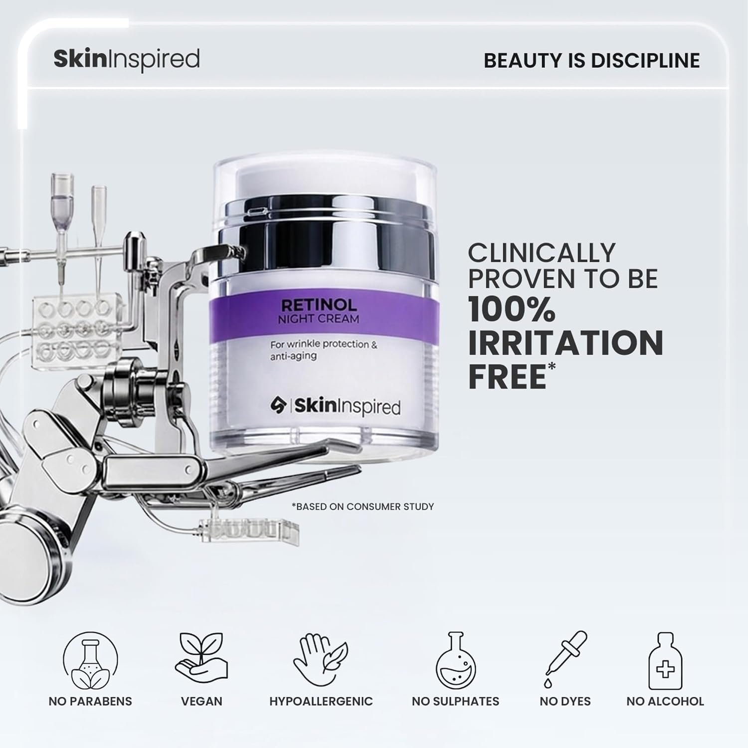 SkinInspired Retinol Night Cream For Wrinkles & Anti-Aging
