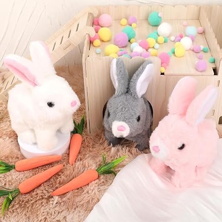 Hopping Walking Toy with Sounds, Wiggling Tail