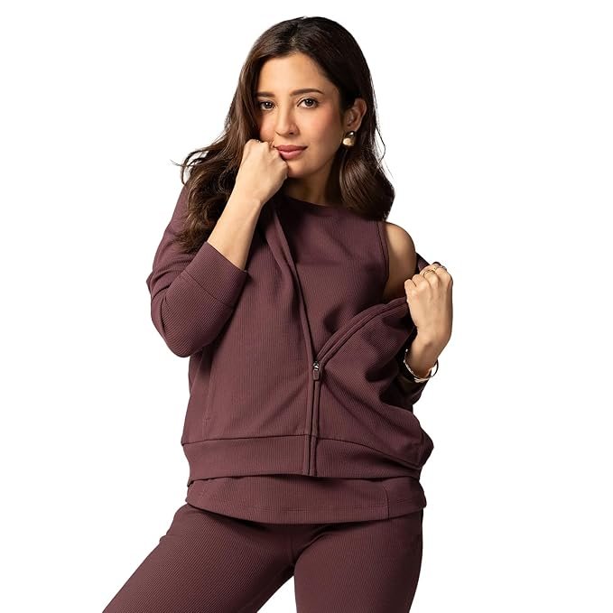 BlissClub Bare Butter Hoodie | Front Pockets | Full-Length Zipper