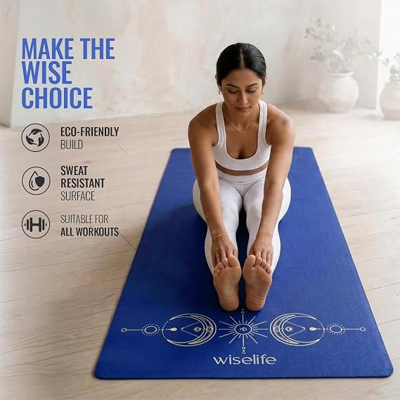 WiseLife Grande XL 6 MM TPE Yoga Mat for Men & Women