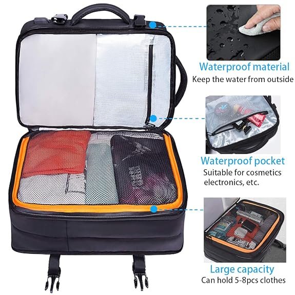 Water Resistant Travel Backpack,Flight Approved Carry On Backpacks