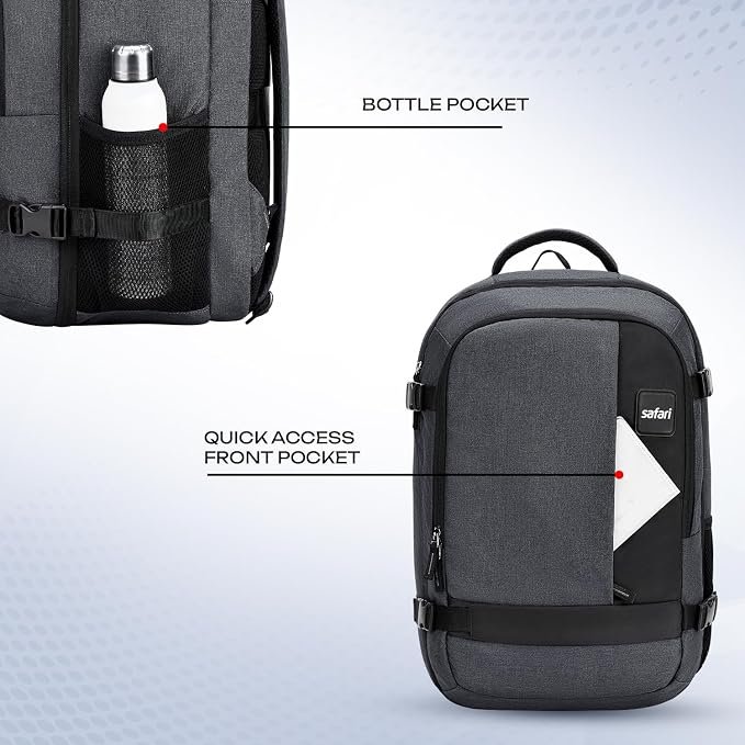 45L Expandable Overnighter Casual Hiking Backpack Bag